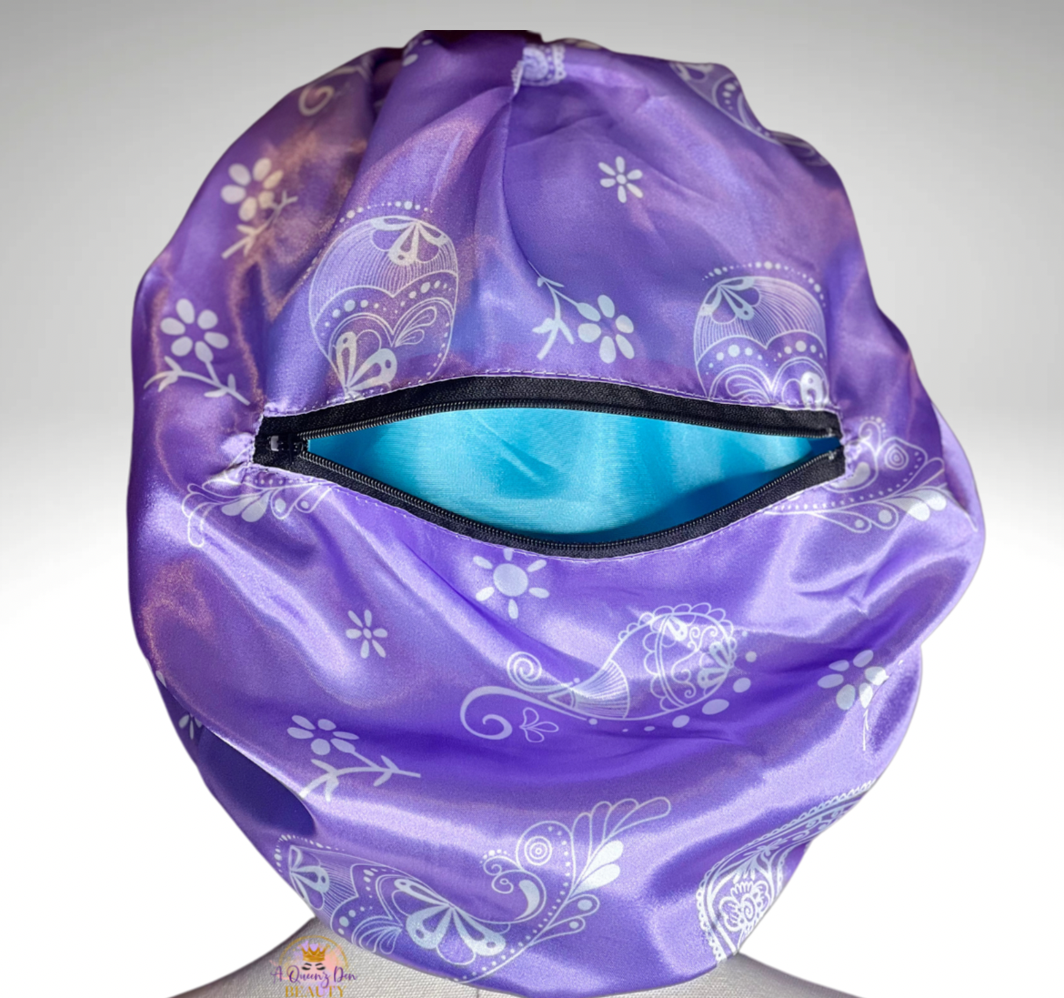 Adult Reversible and Double Layered Hair Bonnet with Storage