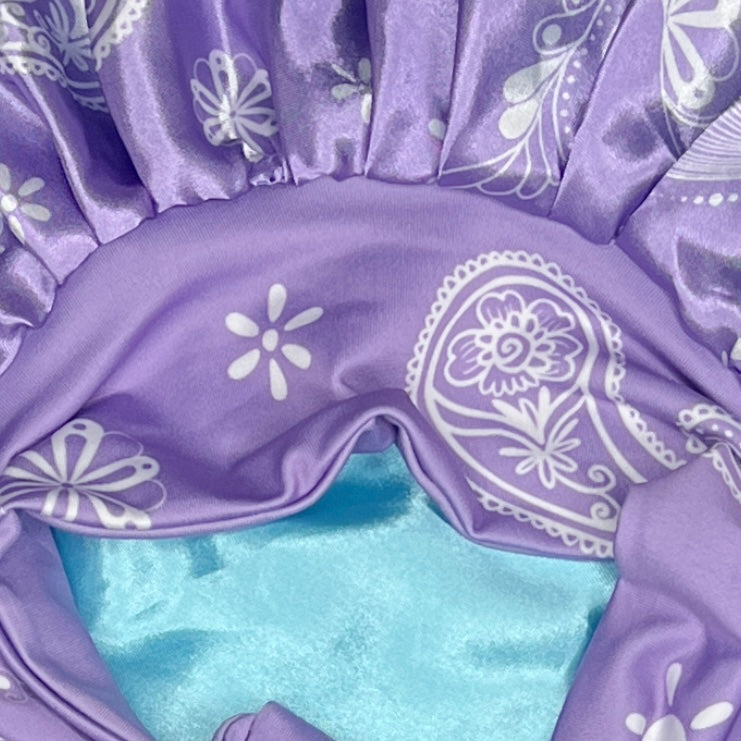 Adult Reversible and Double Layered Hair Bonnet with Storage