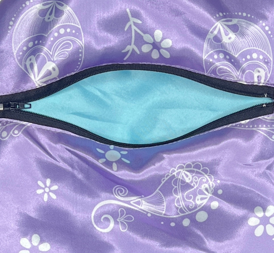 Adult Reversible and Double Layered Hair Bonnet with Storage