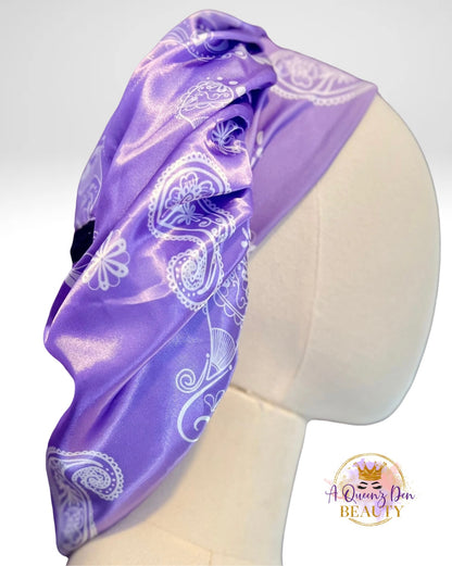 Adult Reversible and Double Layered Hair Bonnet with Storage