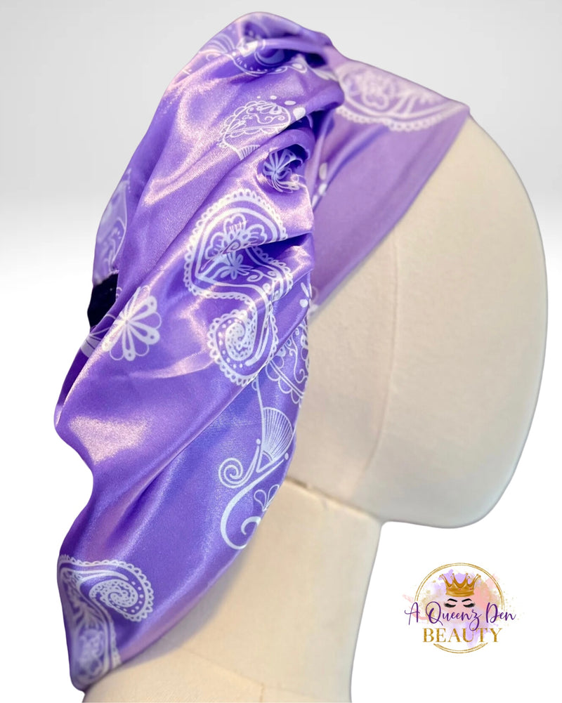 Adult Reversible and Double Layered Hair Bonnet with Storage