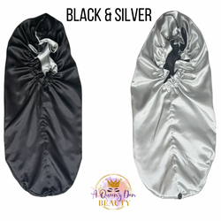 Double Layer Long Satin Bonnet