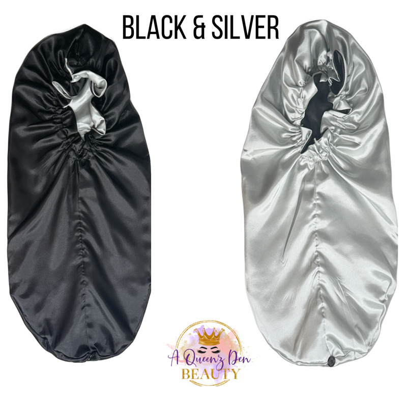 Double Layer Long Satin Bonnet