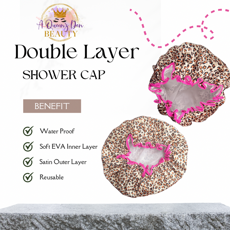 Satin Lined Shower Cap -Satin Lined Swimming Cap