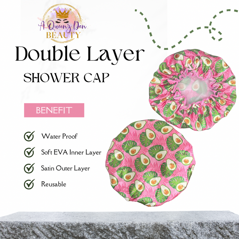 Satin Lined Shower Cap -Satin Lined Swimming Cap
