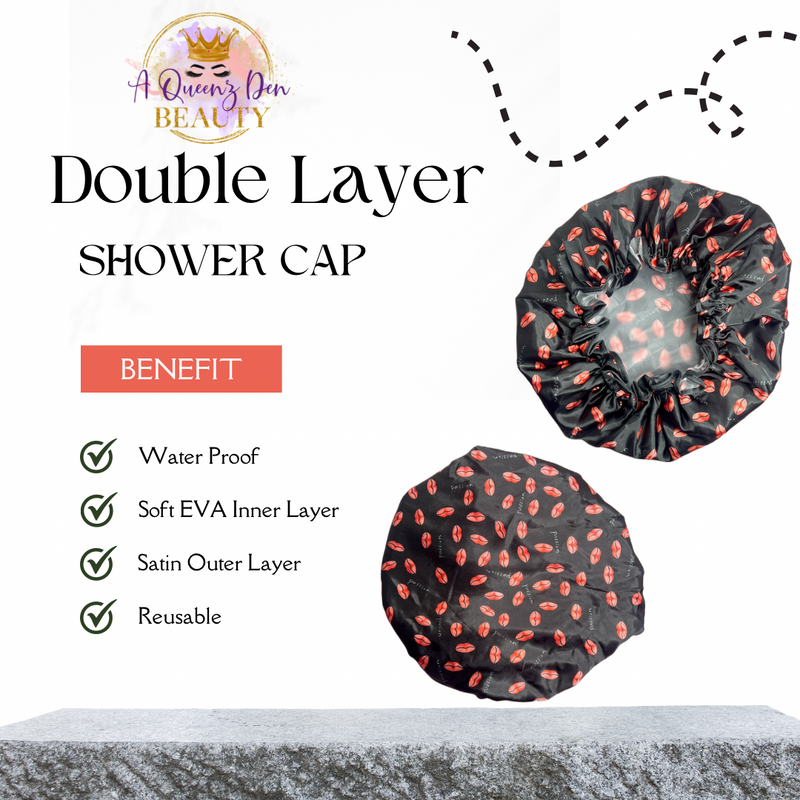 Satin Lined Shower Cap -Satin Lined Swimming Cap