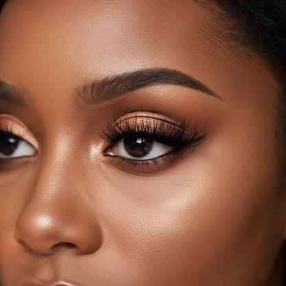 AQueenzDen Goddess Real Mink Fluffy Lashes, handcrafted, black, full volume, wispy, reusable false eyelashes.