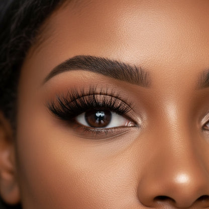 AQueenzDen Lux Real Mink Fluffy Lashes, handcrafted, cruelty-free, full volume, reusable false eyelashes.