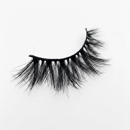 AQueenzDen Tiara Real Mink Fluffy Lashes with a voluminous, feathery, and wispy design for a glamorous look.