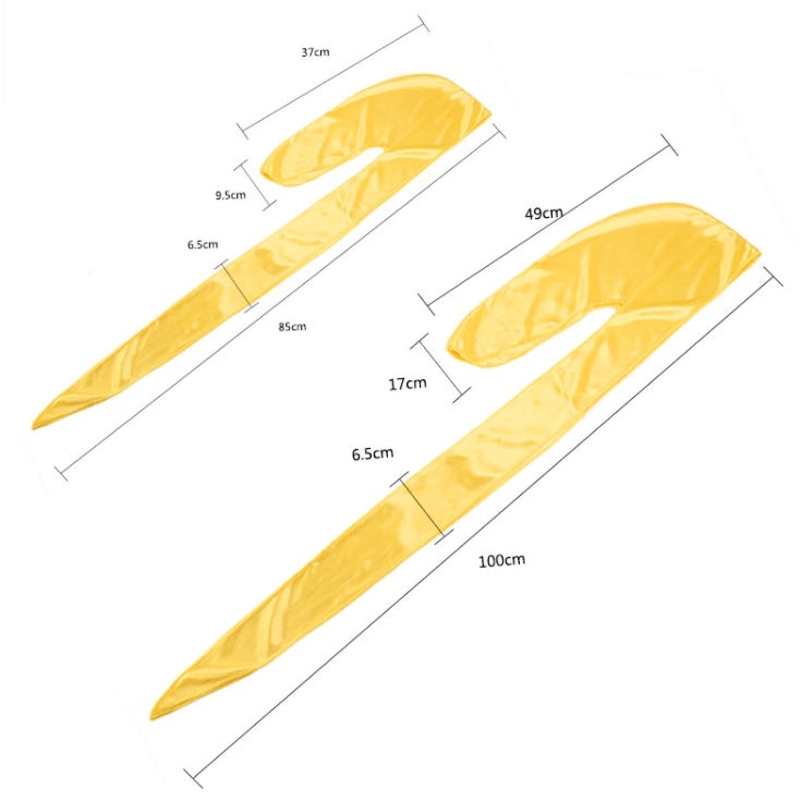 AQueenzDenHere yellow silk satin durag for children, featuring adjustable straps for a secure fit.