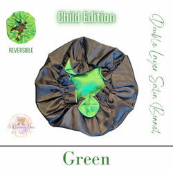 Child Satin Bonnet Little -Girl Sleep Bonnet -Elastic Band