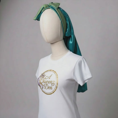 Long Adult Double Layer Satin Hair Bonnet with Adjustable Ties_Large Night Cap with Ties_Silky Satin Hair Bonnet for Women