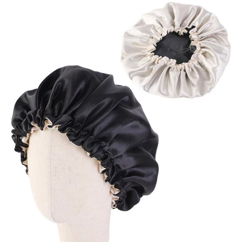 Child Satin Bonnet Little -Girl Sleep Bonnet -Adjustable and Elastic Options - AQueenzDen