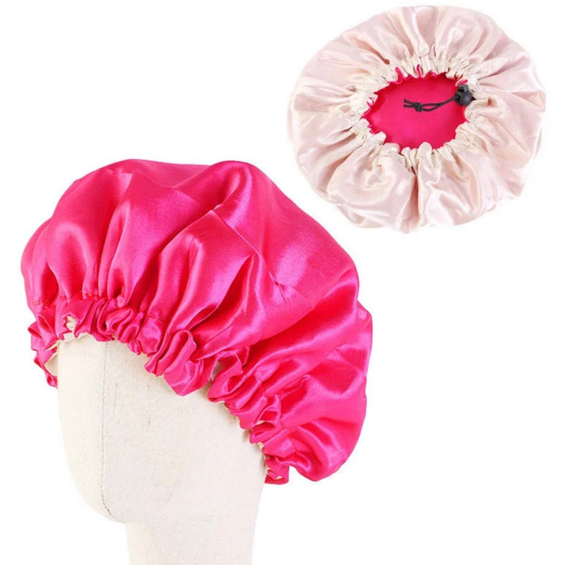Child Satin Bonnet Little -Girl Sleep Bonnet -Adjustable and Elastic Options - AQueenzDen