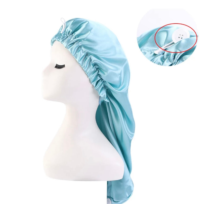 Single Layer Long Satin Hair Bonnet
