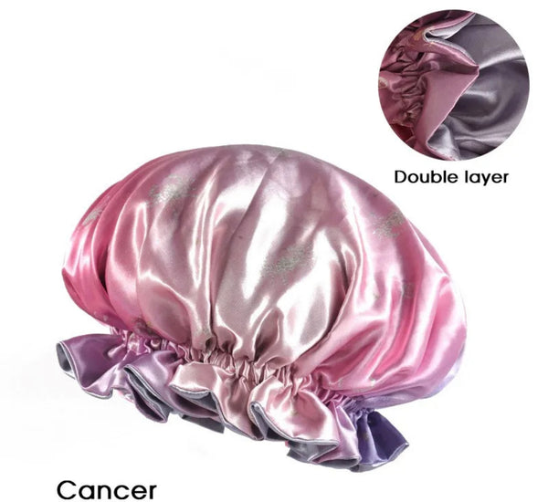 Zodiac Double Layer Satin Hair Bonnet Cancer