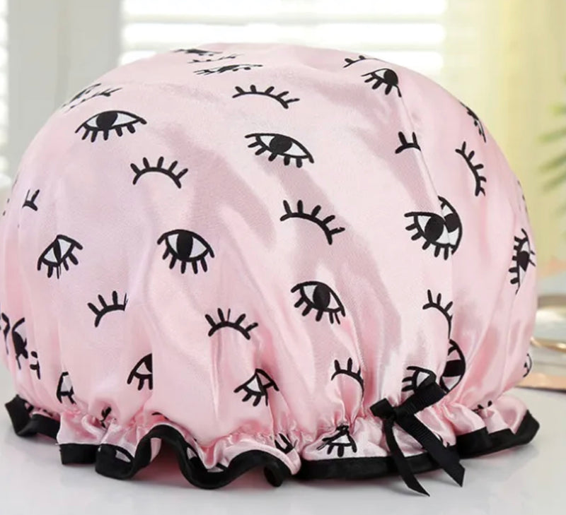 Satin Lined Shower Cap -Satin Lined Swimming Cap