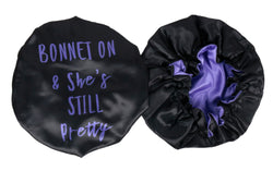 Bonnet on Still Pretty Double Layer Reversible Satin Bonnet