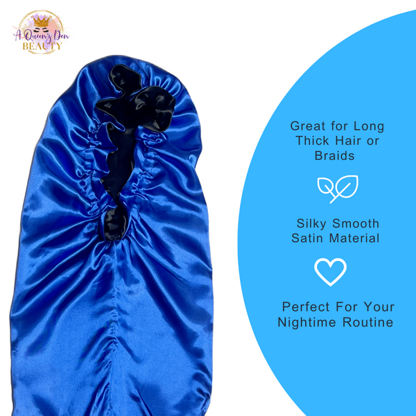Double Layer Long Satin Bonnet