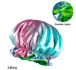 Zodiac Double Layer Satin Hair Bonnet Libra