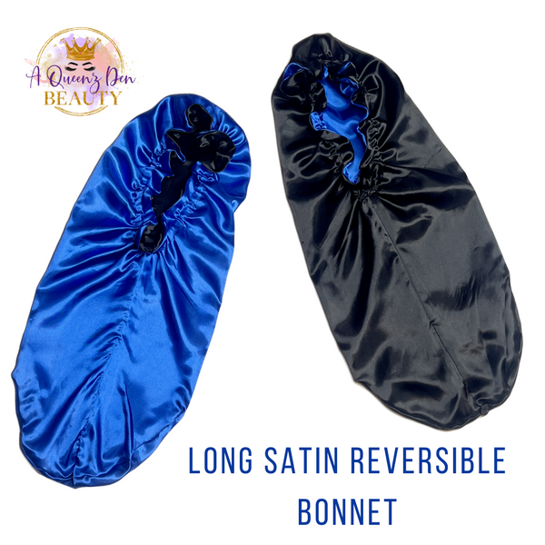 Double Layer Long Satin Bonnet
